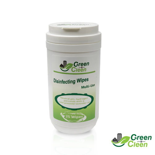 *NEW LAVENDER SCENT* Green-N-Cleen Disinfecting Wipes (25 Wet Wipes) (LIMITED SUPPLY)