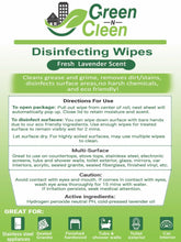 Load image into Gallery viewer, *NEW LAVENDER SCENT* Green-N-Cleen Disinfecting Wipes (25 Wet Wipes) (LIMITED SUPPLY)